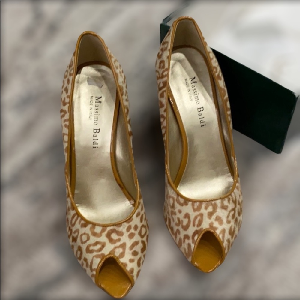 MASSIMO BALDI LEOPARD HEELS